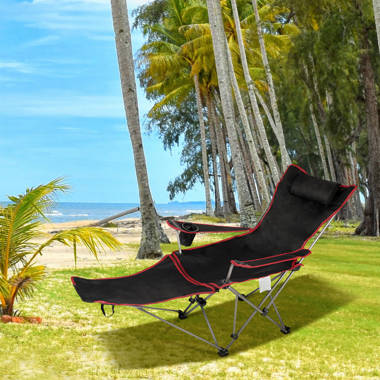 Lawn chair with online footrest